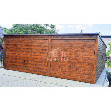 Garaż Blaszany 6m x 6m - spad tył - 2x Brama... - Garaże i wiaty - Lubartów - zdjęcie 4