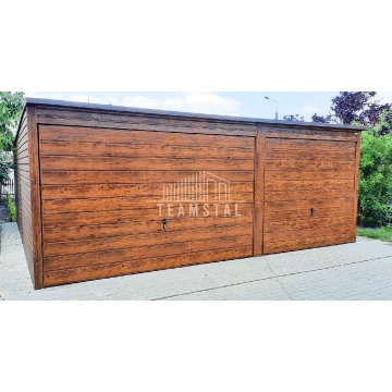 Garaż Blaszany 6m x 6m - spad tył - 2x Brama... - Garaże i wiaty - Lubartów - zdjęcie 5