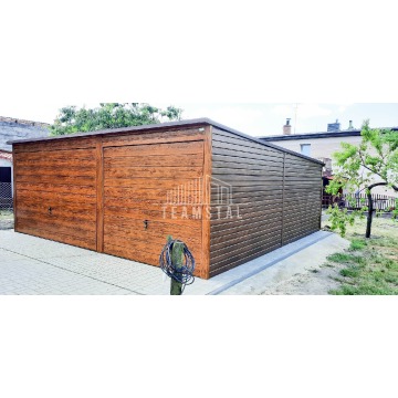 Garaż Blaszany 6m x 6m - spad tył - 2x Brama... - Garaże i wiaty - Lubartów - zdjęcie 3