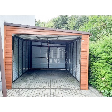 Garaż Blaszany 3,5m x 6m - spad w prawo - 2x... - Garaże i wiaty - Chodzież - zdjęcie 2