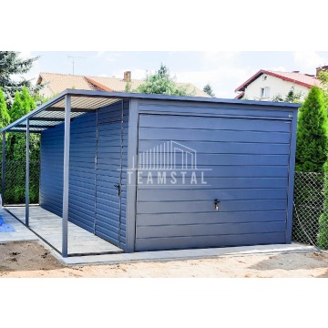 Garaż Blaszany 3m x 5m + wiata 1m. - spad tył... - Garaże i wiaty - Malbork - zdjęcie 10