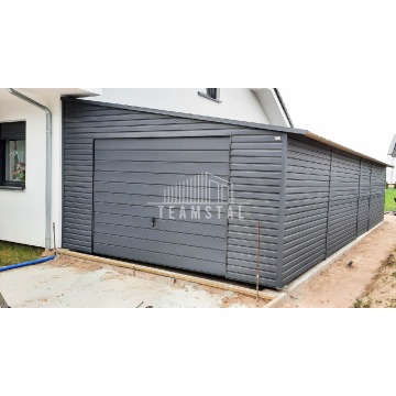 Garaż Blaszany 5m x 8m  - spad w prawo - Brama... - Garaże i wiaty - Konin - zdjęcie 4