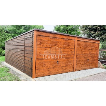 Garaż Blaszany 6m x 5,8m - spad tył - 2x Brama... - Garaże i wiaty - Sieradz - zdjęcie 2