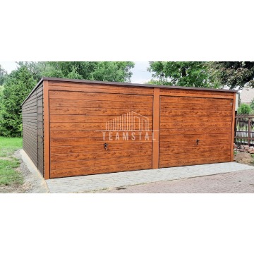 Garaż Blaszany 6m x 5,8m - spad tył - 2x Brama... - Garaże i wiaty - Sieradz - zdjęcie 3