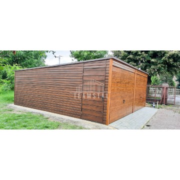 Garaż Blaszany 6m x 5,8m - spad tył - 2x Brama... - Garaże i wiaty - Sieradz - zdjęcie 4