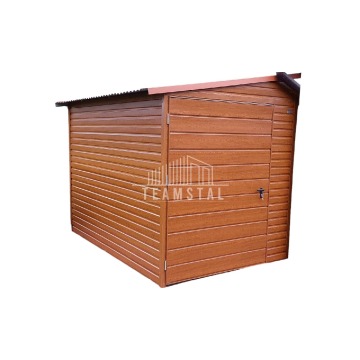 SCHOWEK - Domek ogrodowy 2m x 3m spad w lewo - 1x drzwi drewnopodobny TS301  2x3