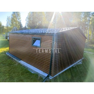 Garaż Blaszany 5m x 6m - dwuspad - Brama + drzwi... - Garaże i wiaty - Nowogard - zdjęcie 3