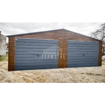 GARAŻ BLASZANY 7m x 6m - dwuspad - 2x Brama +... - Garaże i wiaty - Iława - zdjęcie 2