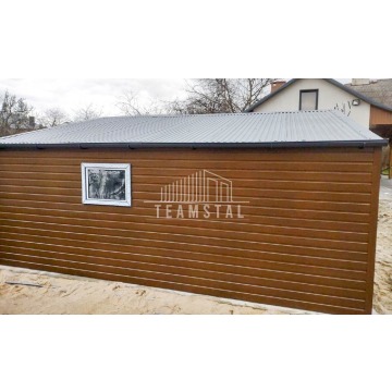 GARAŻ BLASZANY 7m x 6m - dwuspad - 2x Brama +... - Garaże i wiaty - Iława - zdjęcie 4