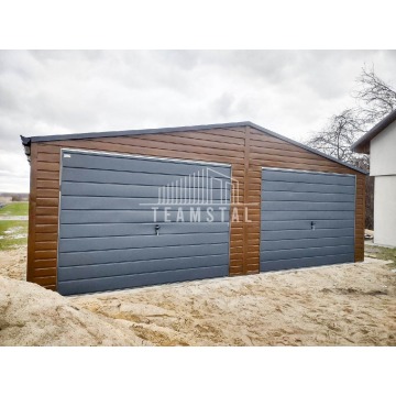 GARAŻ BLASZANY 7m x 6m - dwuspad - 2x Brama +... - Garaże i wiaty - Iława - zdjęcie 9
