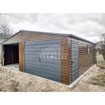 GARAŻ BLASZANY 7m x 6m - dwuspad - 2x Brama +... - Garaże i wiaty - Iława - zdjęcie 10