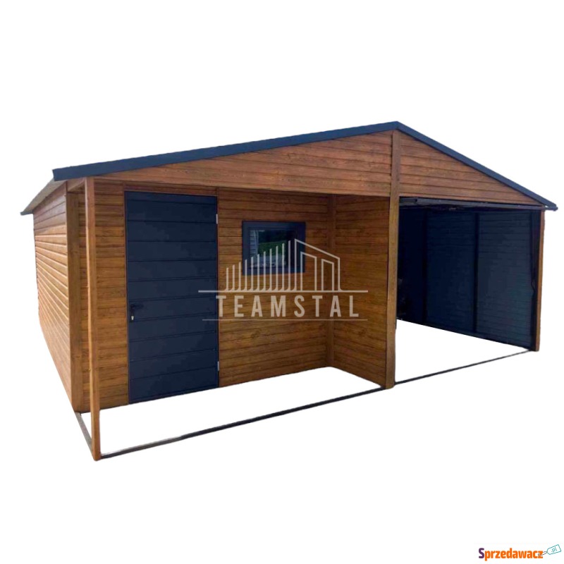 Garaż Blaszany 6m x 6m - dwuspad...