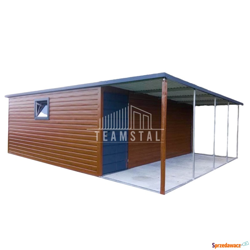 Garaż Blaszany 6m x 5m spad w bok...