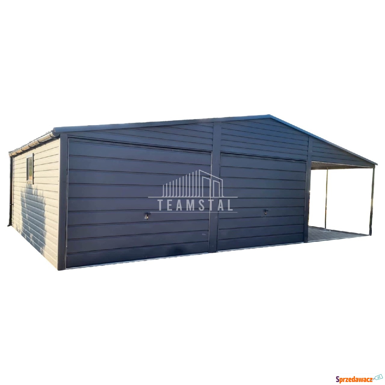 GARAŻ BLASZANY 6m x 6m + wiata...