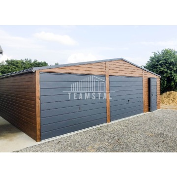 GARAŻ BLASZANY 8m x 7m  - 2x Brama + drzwi + 2x... - Garaże i wiaty - Otwock - zdjęcie 4