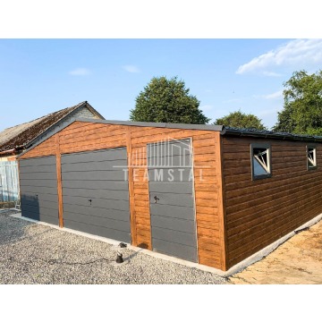 GARAŻ BLASZANY 8m x 7m  - 2x Brama + drzwi + 2x... - Garaże i wiaty - Otwock - zdjęcie 6