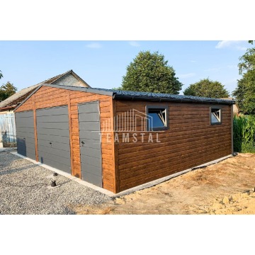 GARAŻ BLASZANY 8m x 7m  - 2x Brama + drzwi + 2x... - Garaże i wiaty - Otwock - zdjęcie 8