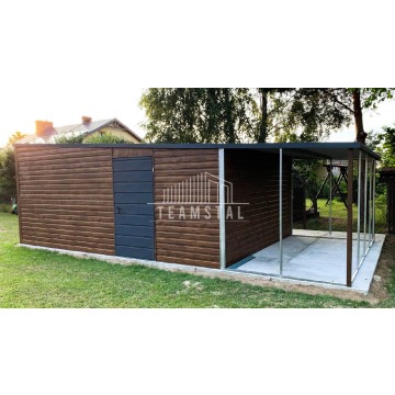 Garaż Blaszany 4m x 6m - spad tył Brama - wiata... - Garaże i wiaty - Płock - zdjęcie 7