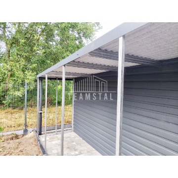 Garaż Blaszany 3m x 5m + wiata 1m. spad tył -... - Garaże i wiaty - Kalisz - zdjęcie 4