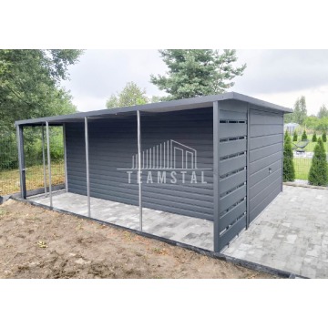 Garaż Blaszany 3m x 5m + wiata 1m. spad tył -... - Garaże i wiaty - Kalisz - zdjęcie 7