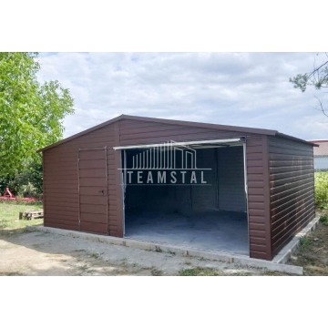 Garaż Blaszany 6m x 6m - Brama uchylna - drzwi... - Garaże i wiaty - Gliwice - zdjęcie 3