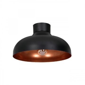 Luminex Basca 1734 plafon lampa sufitowa 1x60W E27 czarny/miedziany