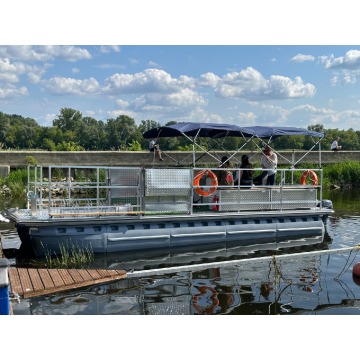 Aquarius 727 tramwaj wodny łódź pontonowa Z PLATFORMĄ dla rowerów Orion Trade