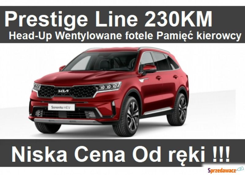Kia Sorento  SUV 2023,  1.6 hybryda - Na sprzedaż za 223 626 zł - Szczecinek