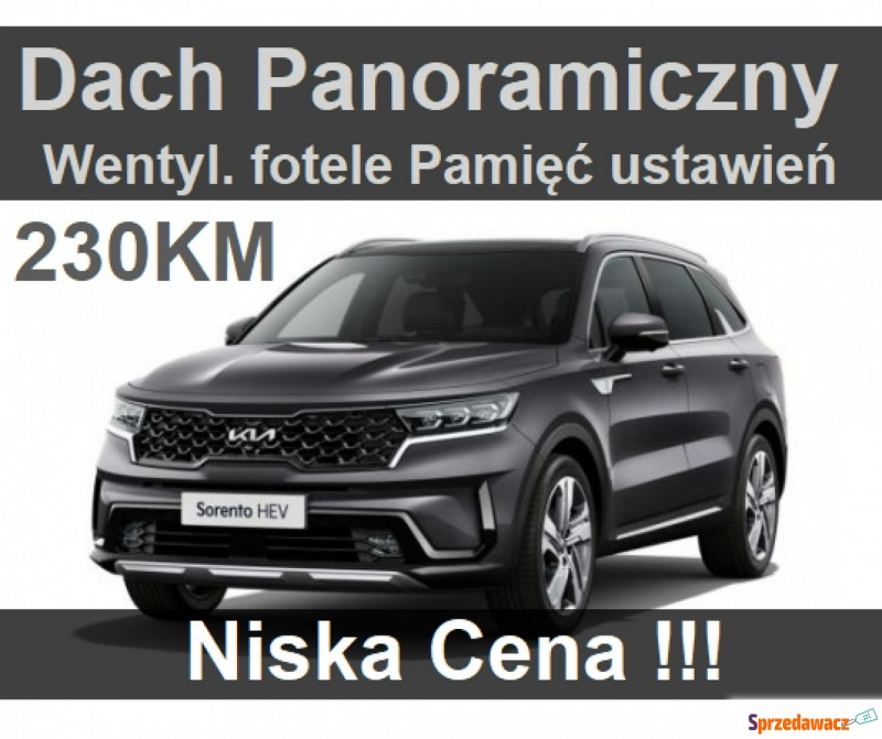 Kia Sorento  SUV 2023,  1.6 hybryda - Na sprzedaż za 228 326 zł - Szczecinek