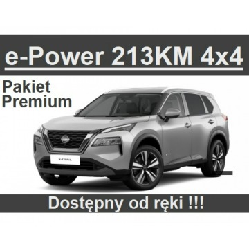 Nissan X-Trail - Nowy X-Trail e-Power 4x4 213KM Tekna Pakiet Premium Skóraczarna 2747zł