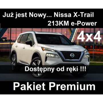 Nissan X-Trail - Nowy X-Trail e-Power 4x4 213KM Tekna Pakiet Premium Skóraczarna 2747zł