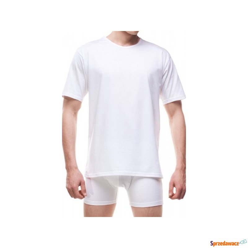 Koszulka męska Cornette Authentic 202 new biała... - Bluzki, koszulki - Grudziądz