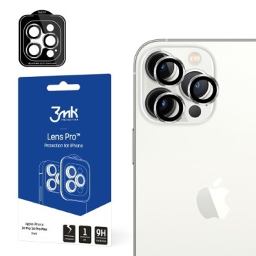 Osłona na aparat 3mk Lens Protection Pro 1 zestaw dla iPhone 14 Pro / 14 Pro Max, srebrna