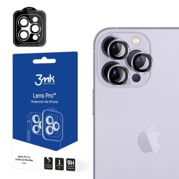 Osłona na aparat 3mk Lens Protection Pro 1 zestaw dla iPhone 14 Pro / 14 Pro Max, fioletowa