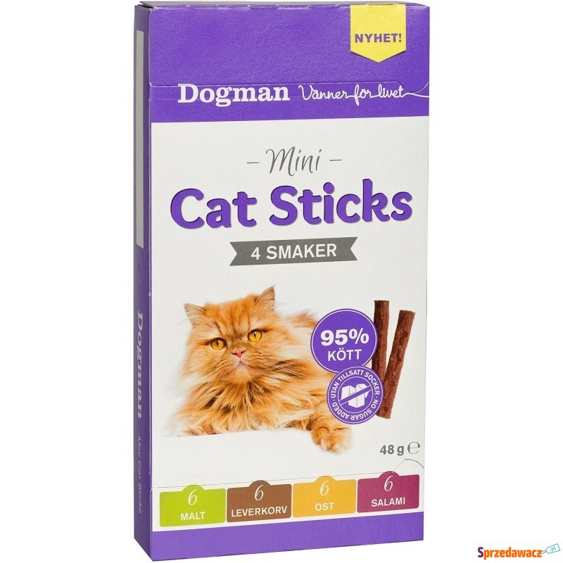 DOGMAN kot sticks 4 smaker 48 g - Pozostałe dla kotów - Przemyśl