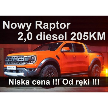 Ford Ranger Raptor - Nowy Raptor 2,0 diesel 205KM Elektryczna Roleta Niska cena 3539zł