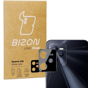 Szkło na aparat Bizon Glass Lens dla Realme C35, 2 sztuki