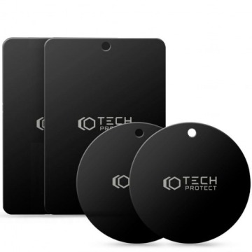 Blaszki do uchwytów Tech Protect Metal Plate Magnetic Car Mount 4-Pack, czarne