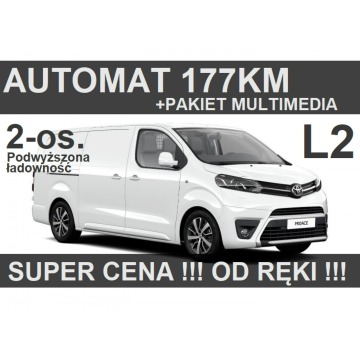 Toyota ProAce - Automat 177KM L2 Super Cena od ręki Multimedia Podgrzew. fotele1902zł