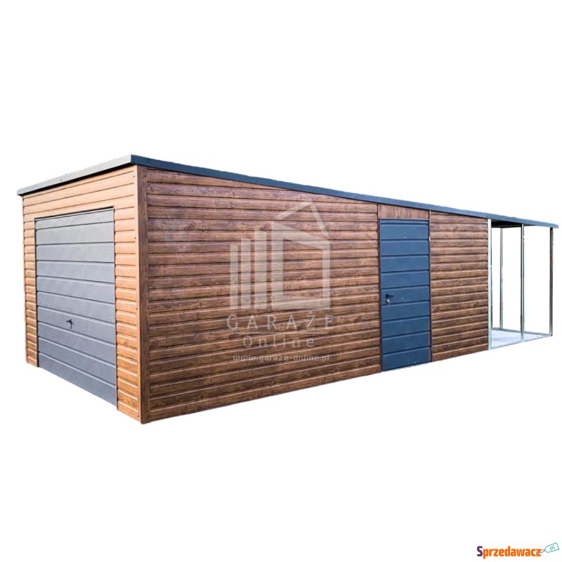 GARAŻ BLASZANY 4m x 6m poziom -...