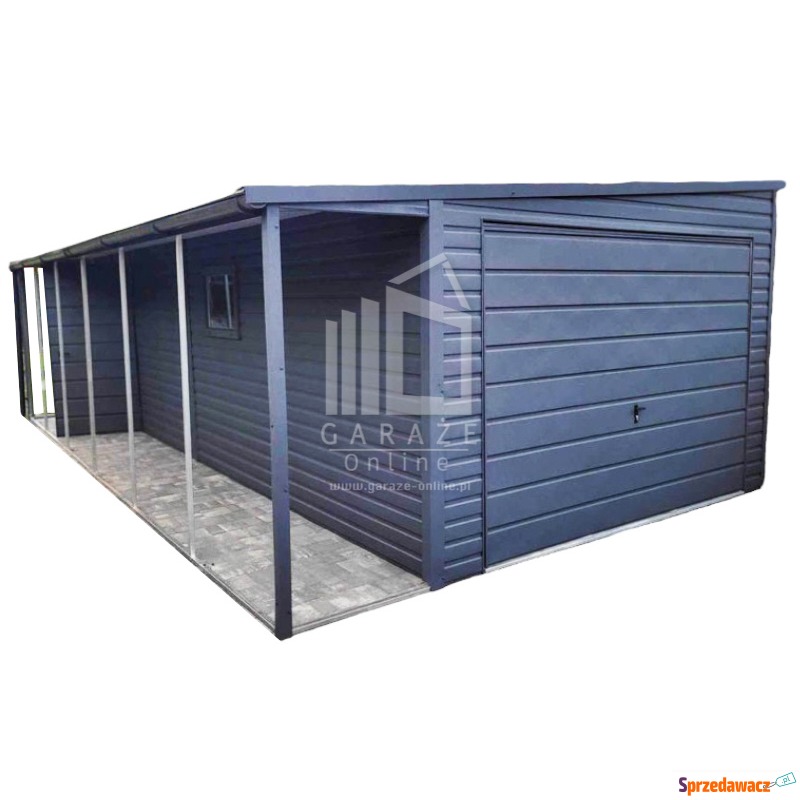 GARAŻ BLASZANY 3,5m x 7m spad w...