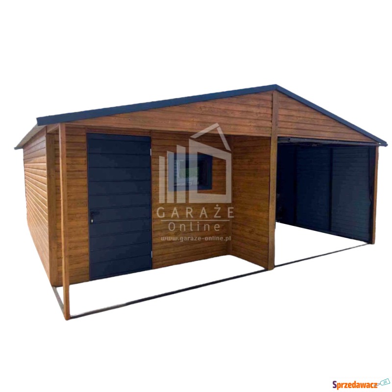 GARAŻ BLASZANY 6m x 6m poziom -...