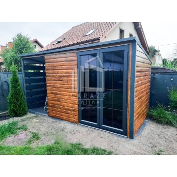 Schowek - Domek Ogrodowy 3m x 2m + wiata 1,5m... - Garaże i wiaty - Cieszyn - zdjęcie 5