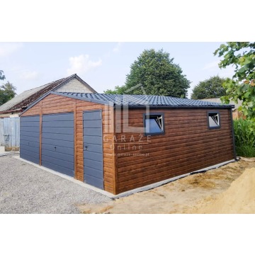 GARAŻ Blaszany  8m x 7m dwuspad 2x Brama drzwi... - Garaże i wiaty - Tychy - zdjęcie 2