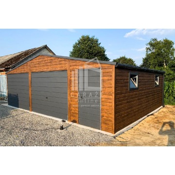 GARAŻ Blaszany  8m x 7m dwuspad 2x Brama drzwi... - Garaże i wiaty - Tychy - zdjęcie 3