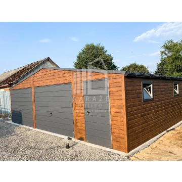 GARAŻ Blaszany  8m x 7m dwuspad 2x Brama drzwi... - Garaże i wiaty - Tychy - zdjęcie 6