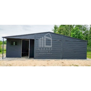 GARAŻ BLASZANY 9m x 6m + wnęka dwuspad - 2x B... - Garaże i wiaty - Brzesko - zdjęcie 4