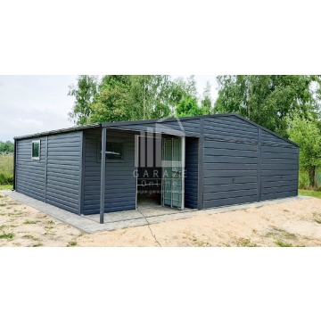 GARAŻ BLASZANY 9m x 6m + wnęka dwuspad - 2x B... - Garaże i wiaty - Brzesko - zdjęcie 5