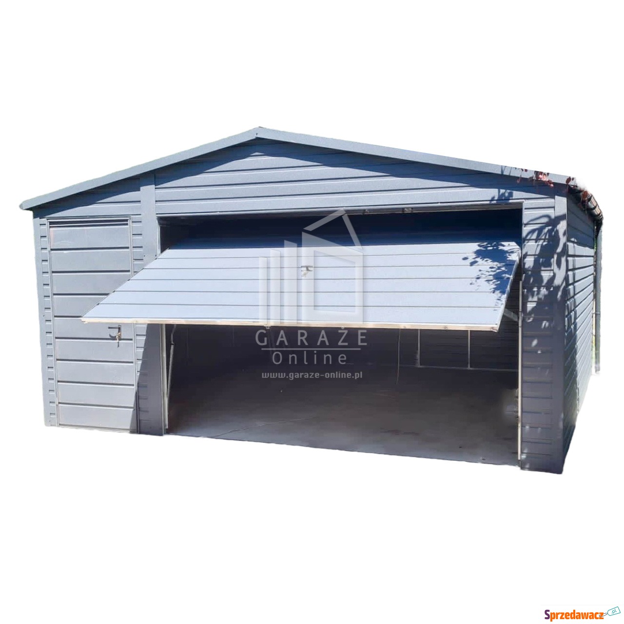 Garaż Blaszany 4m x 5m - Brama...