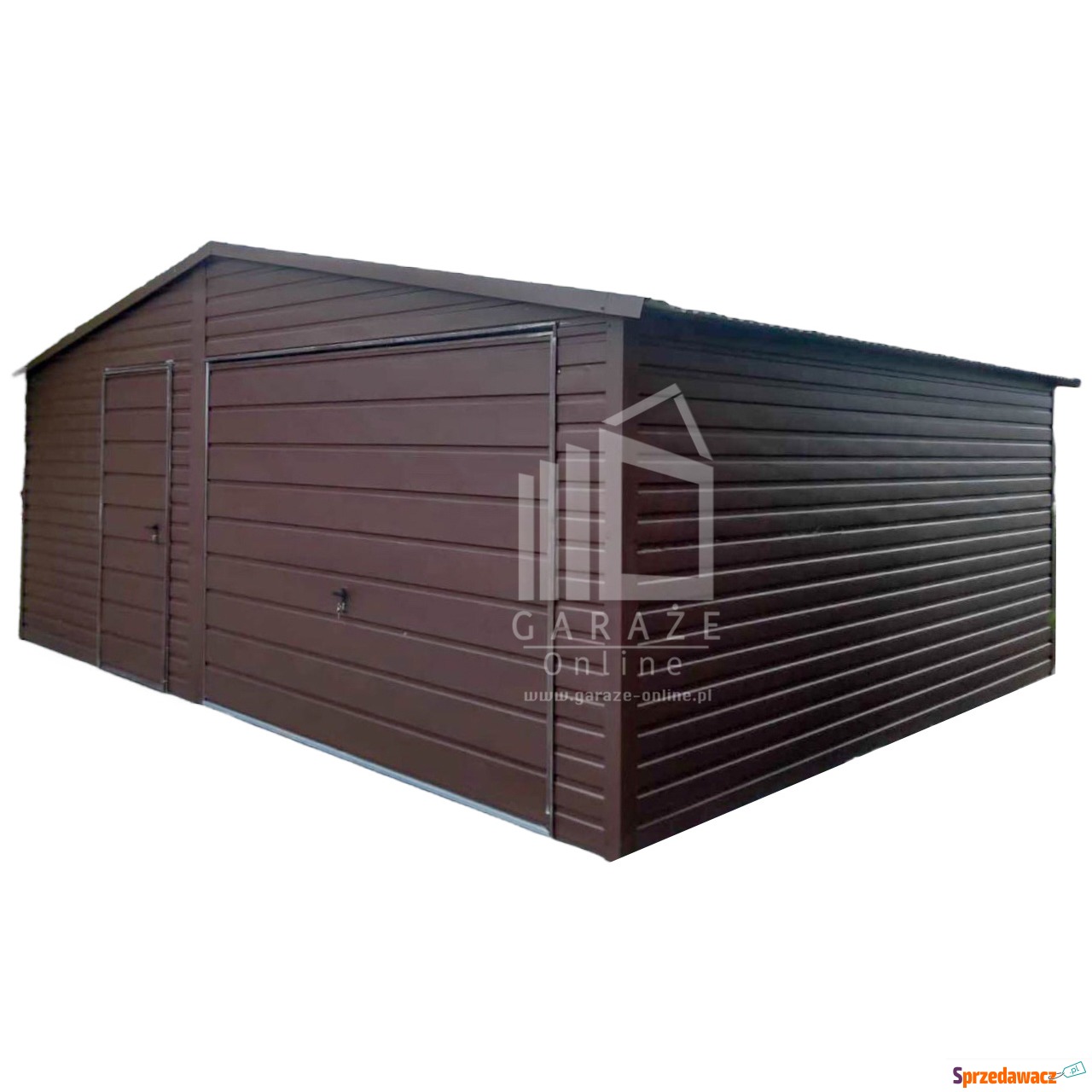 Garaż Blaszany 6m x 6m - Brama...